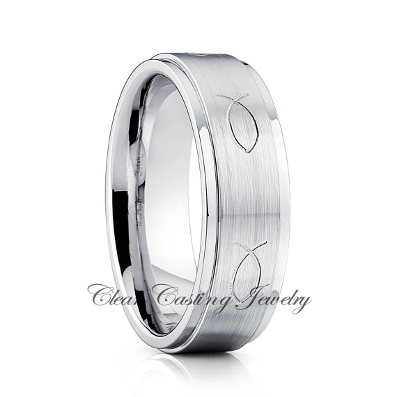 زفاف - Titanium Wedding Ring,Titanium Wedding Band,Jesus Fist,Christian,Anniversary Ring,Engagement Band,Handmade,Comfort Fit,Custom Ring,His,Hers