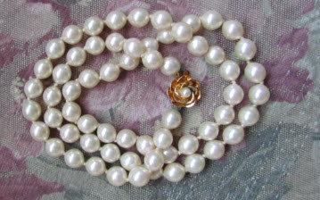 زفاف - Luminous Pearl Necklace Vintage Pearl Necklace Signed Vendome Jewelry Bridal Wedding Jewelry Vintage Pearls