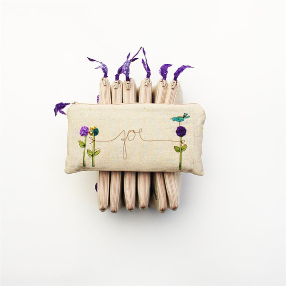زفاف - personalized bridesmaid gifts, 7 modern bridal clutches, purple wedding purses for bridesmaids MADE TO ORDER by mamableudesigns on etsy