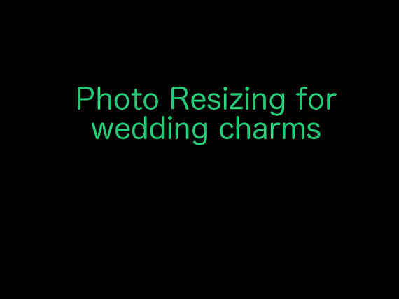 Mariage - Resizing of your Photo to Perfect fit my Wedding Bouquet Charms-