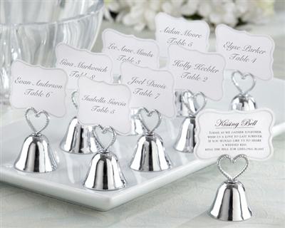 Свадьба - "Kissing Bell" Place Card/Photo Holder (Set of 24)