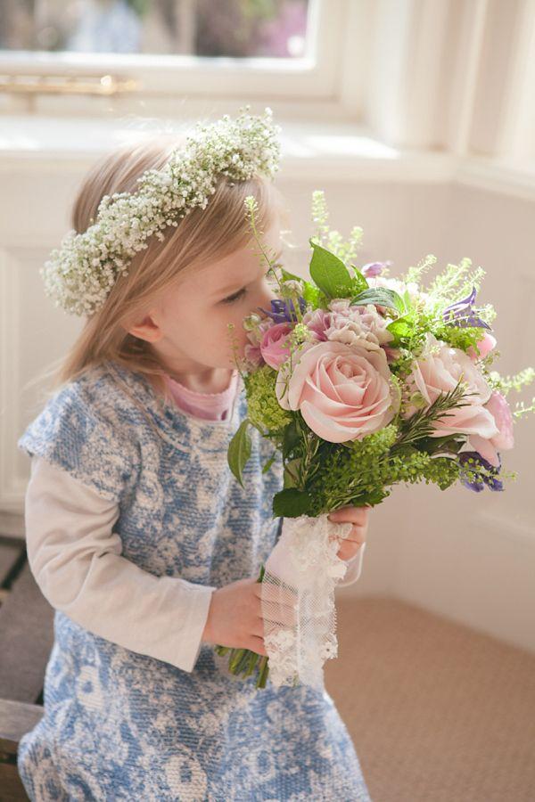 Hochzeit - Romantic And Blousy Spring Blooms And A Flower Crown Fit For A Fairy Princess