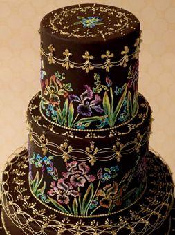 Wedding - Wedding Cake With Multicolor Piping