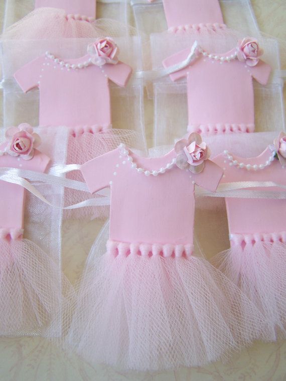 زفاف - Baby Girl Ballerina Tutu Favor Bags 10 Pieces