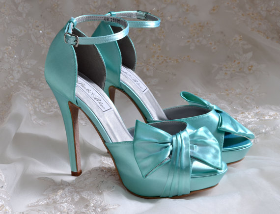 tiffany blue wedding shoes