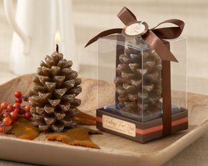 Свадьба - "Falling For You" Scented Pine Cone Candle (Set Of 4)