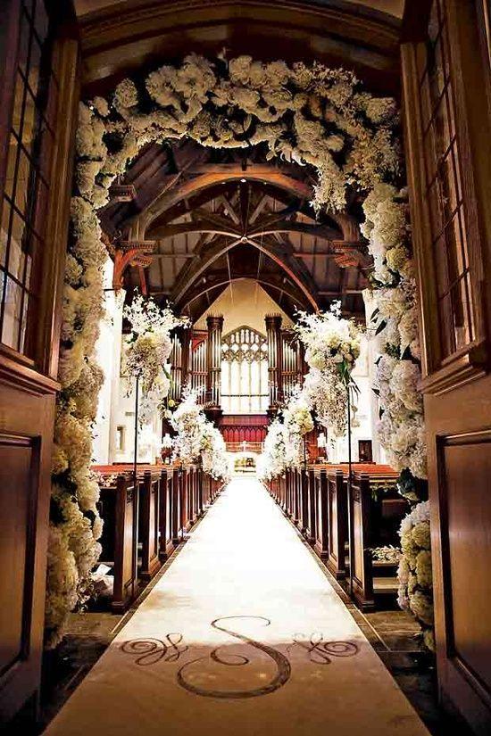 Свадьба - Creative Decoration Ideas For Church Wedding.