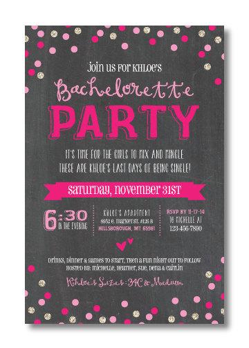 Свадьба - Printable Bachelorette Invitation