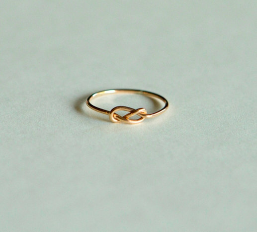 Hochzeit - Infinity ring,14kt gold rings: infinity knot, handcrafted jewelry, etsy jewelry, wedding band, engagement ring, solid gold ring, artisan