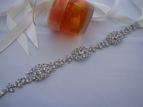 Hochzeit - wedding belts and sashes wedding sash crystal wedding belt bridal belt bridal sash bridal dress sash wedding jewelry sash ribbon sash
