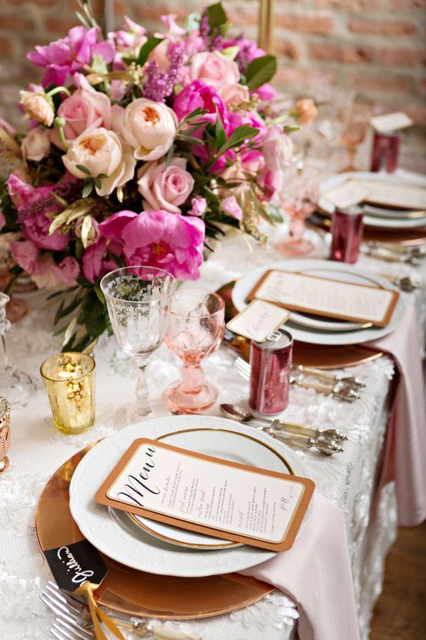 Mariage - Bubbly Brunch Engagement Party   Pink Peonies Galore
