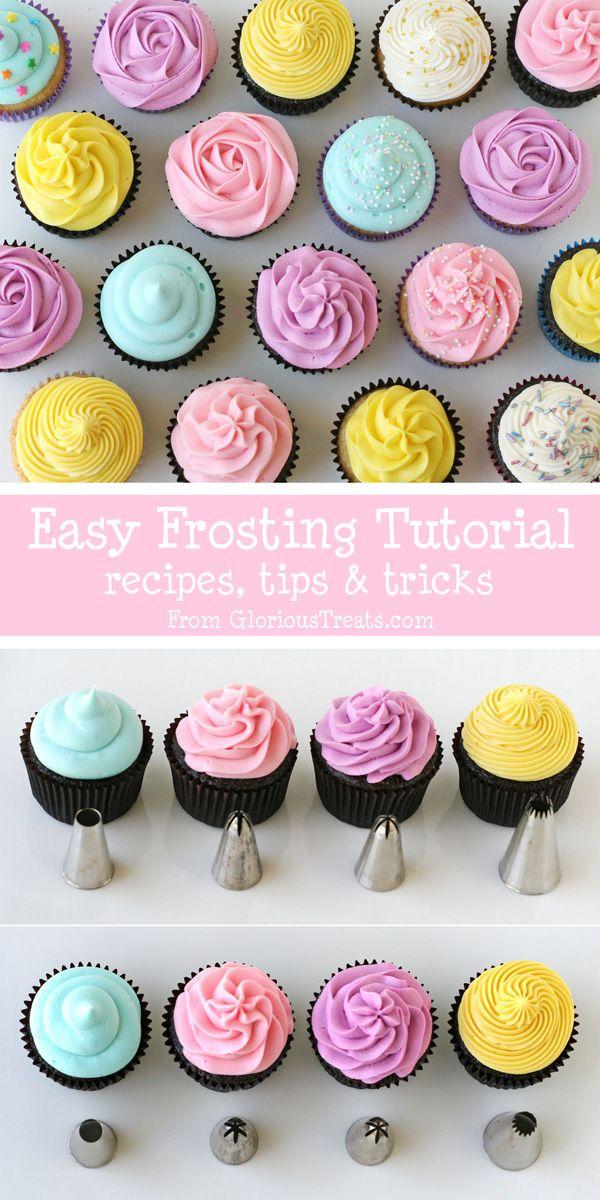Wedding - {Cupcake Basics} How To Frost Cupcakes
