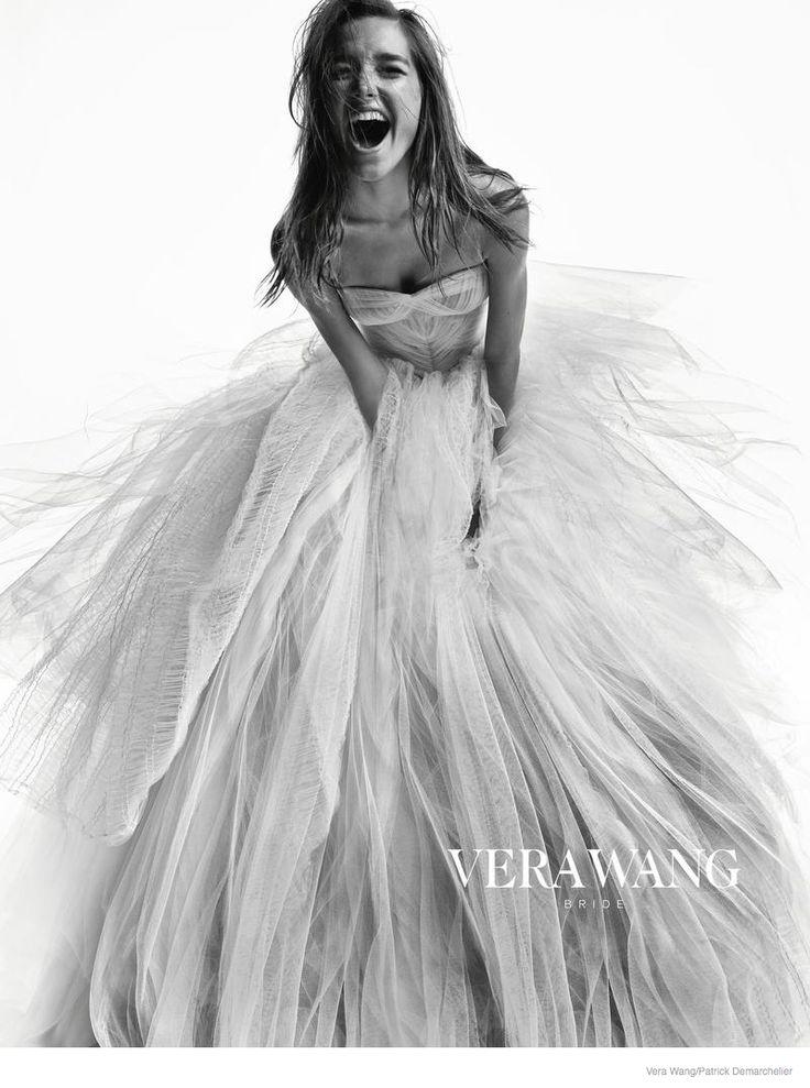 Hochzeit - Vera Wang Bridal Gowns In Fall 2014 Ad Campaign