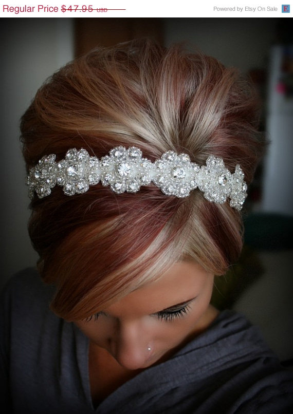 Свадьба - ON SALE Bridal Headband, Wedding Headpiece, Rhinestone Headband, LILLY, Accessories, Bridal, Wedding, Hair Accessory, Bridesmaid
