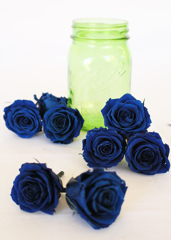 Wedding - Preserved Natural lovely Princess Roses, Dark Blue Roses, Roses for Bouquet, Rose Bouquet, Preserved Rose Bouquet  Simply Beautiful !