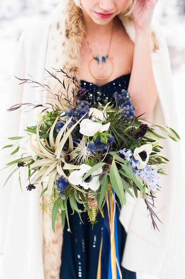 Wedding - Galactic Wedding With A Navy Bridal Gown