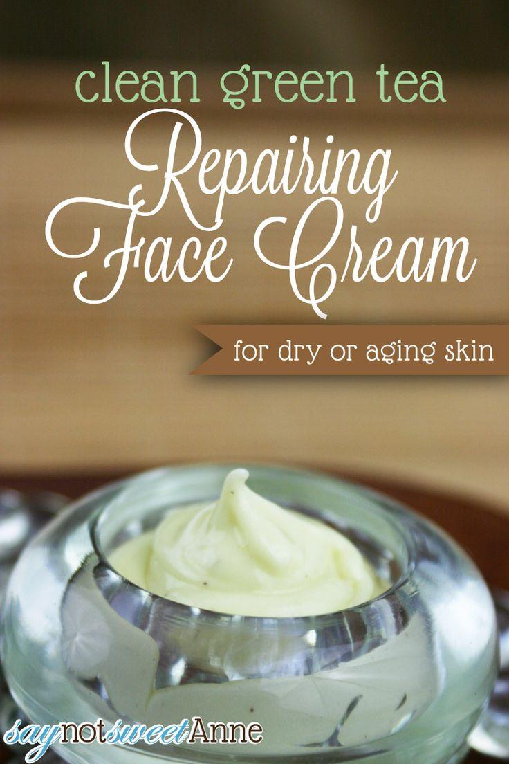 زفاف - Green Tea Repairing Face Cream Recipe