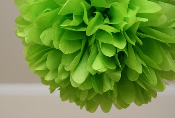 Hochzeit - Citrus lime .. Party Pom / Wedding Decor / Bridal Shower / Ceremony / Baby Shower / DIY Decoration