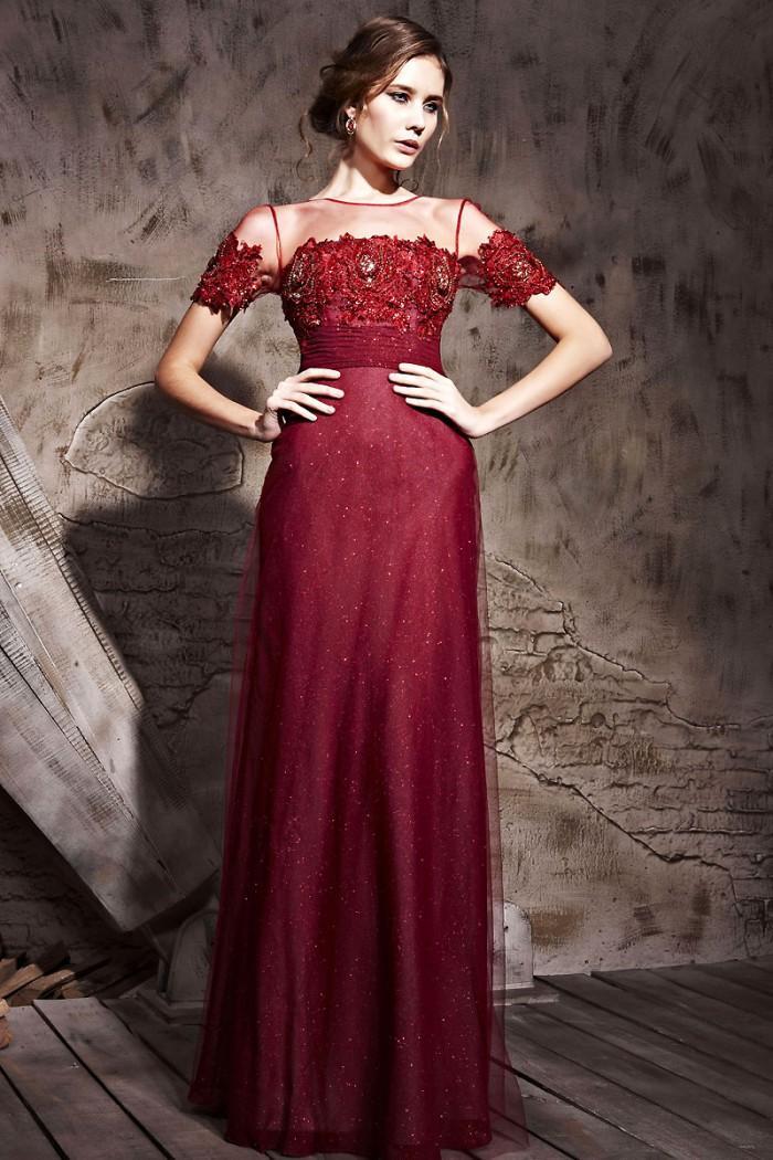 Свадьба - Top Selling A-line Formal Party Evening Gowns Tulle Handmade Flower Evening Dresses Online with $95.8/Piece on Hjklp88's Store 