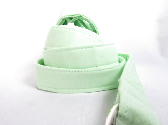Hochzeit - Designer Dog Leash - Mint Green  - Cotton Dog Leash - MATCHING leash for dog collar, wedding set