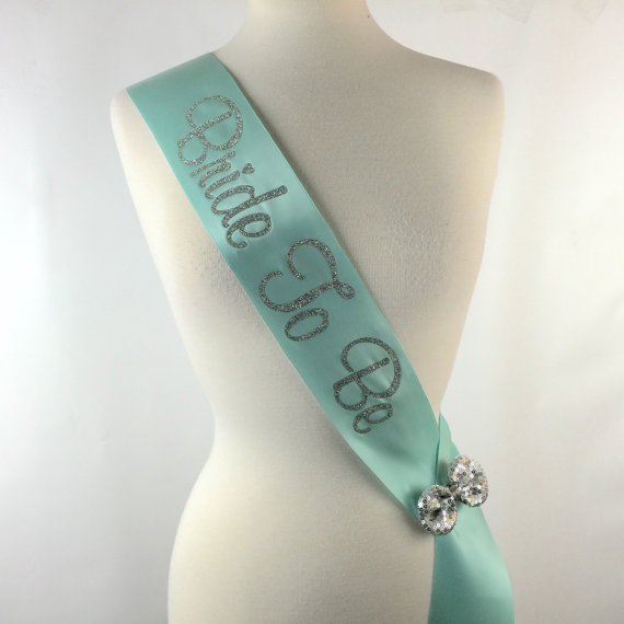 Hochzeit - Glitter Bride to Be Sash, Many Colors, Custom Bridal Sash, MANY Colors,  Bachelorette Sash, Bride to Be Sash