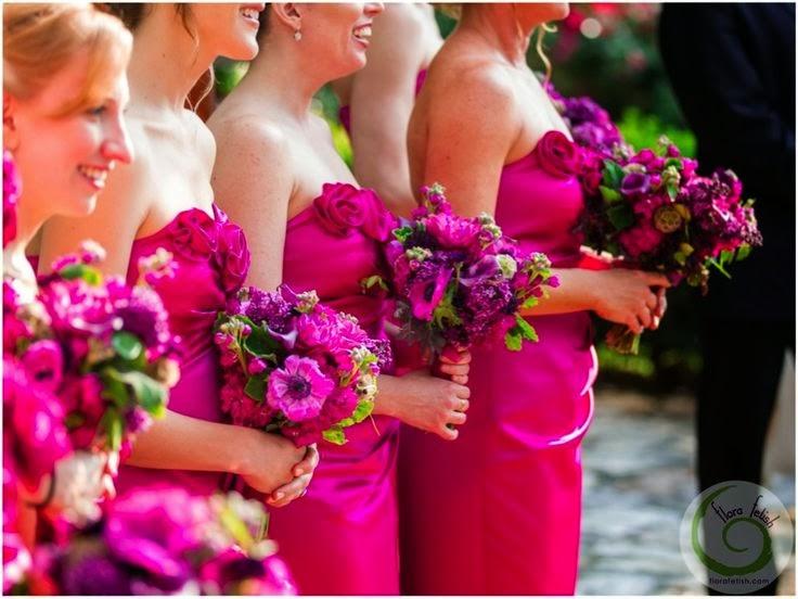 Wedding - BRIDESMAIDS in Fuchsia