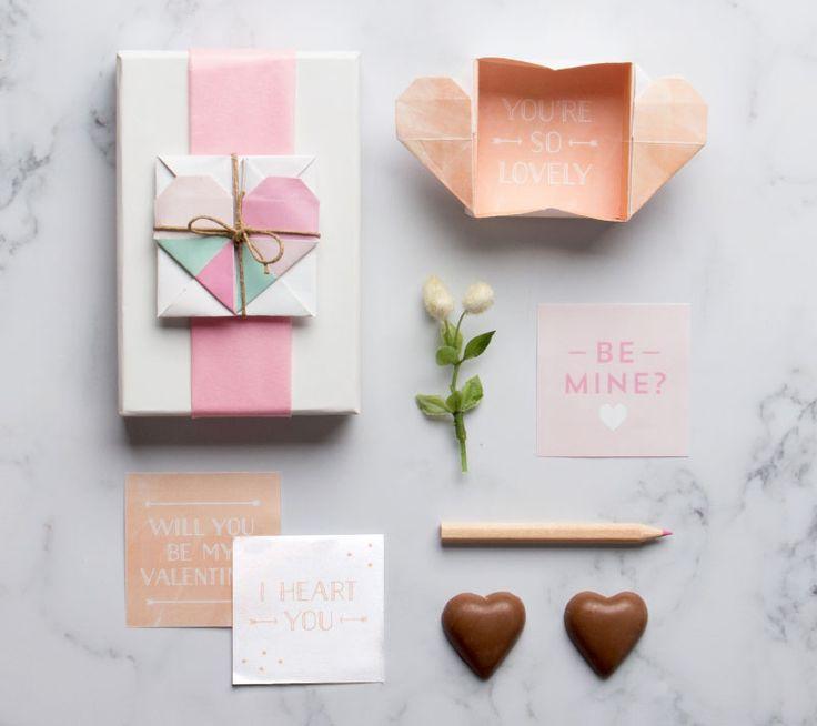 Свадьба - Surprise Heart Box Valentines Day Printables