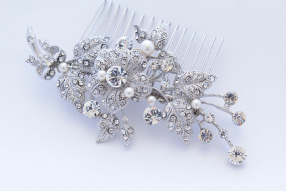 Hochzeit - Wedding hair comb pearl bridal comb wedding hair jewelry bridal hair comb wedding accessory bridal hair piece wedding headpiece bridal comb