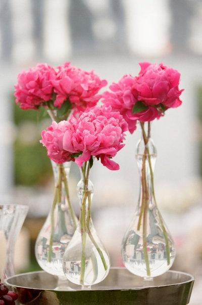 Wedding - Pink Flower Arrangements & Bouquets