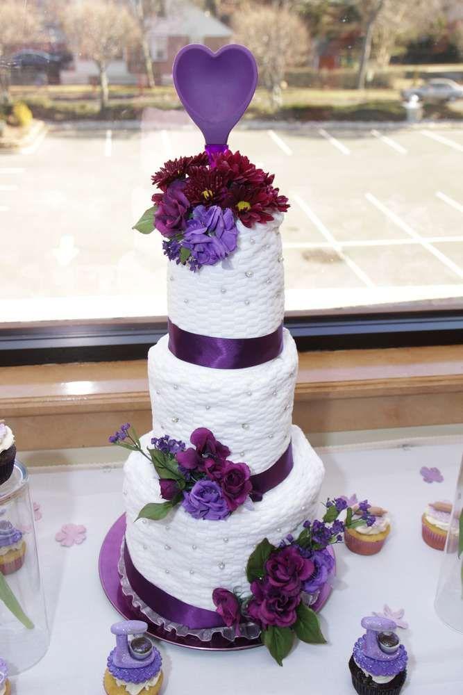 Свадьба - Glitter Purple Kitchen Bridal/Wedding Shower Party Ideas