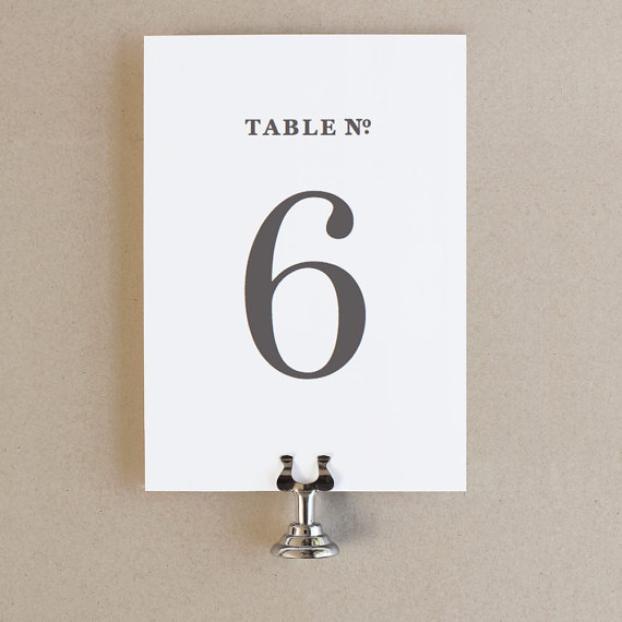 Wedding - Instant Download - Vintage - DIY Printable Table Numbers
