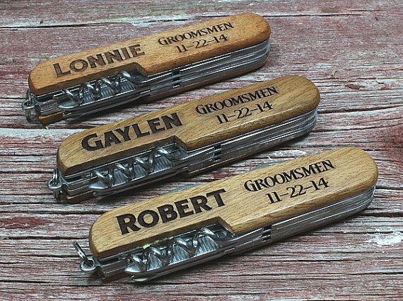 Mariage - Multitool Knife,Personalized Knife,Engraved Knife,Groomsmen Gift,Best Man Gift,Hunting Knife,Survival Knife,Fishing Knife,Pocket Knife,K5007