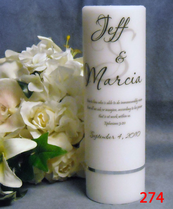 Hochzeit - Unity Candle Personalized