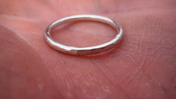 زفاف - Gold rings, 925 silver rings: engagement, wedding, band, promise, gift, etsy jewelry, set of 6
