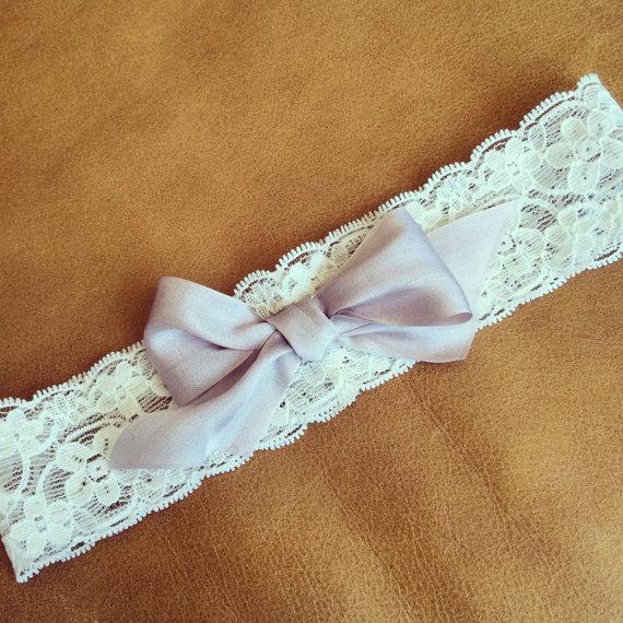 Hochzeit - Ivory Lace Garter + blush pink bow - Blush Garter - White Lace Garter - BEST SELLER