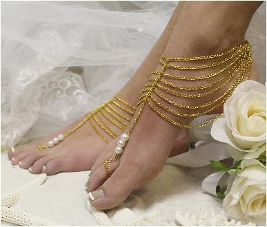 Hochzeit - Boho Barefoot Sandals 