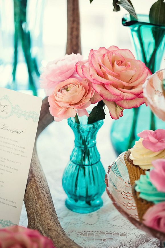 Wedding - Pink & Turqoise ~ Decor And Detail Inspiration For A Tea Party Style Wedding…