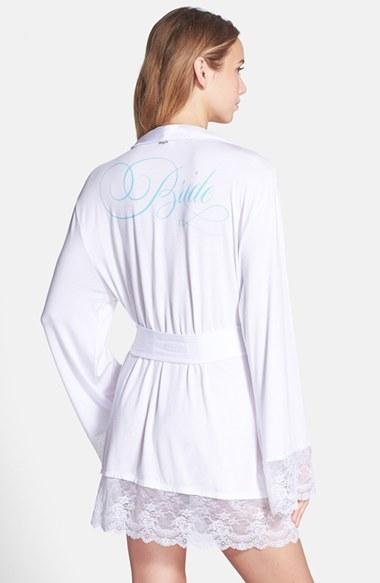 زفاف - Wildfox 'Bride' Lace Trim Modal Robe