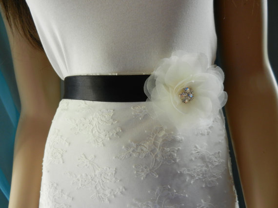 Свадьба - Sash Belt, Bridal Rhinestone Sash, Sash, Belt, wedding dress sashes belts bridesmaid belt silk satin ribbon belt, Flower Sash, belts, sashes