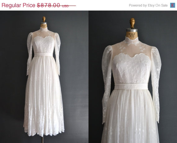 Mariage - SALE - 30% OFF Jacques Heim wedding dress / 60s wedding dress / 1960s wedding dress