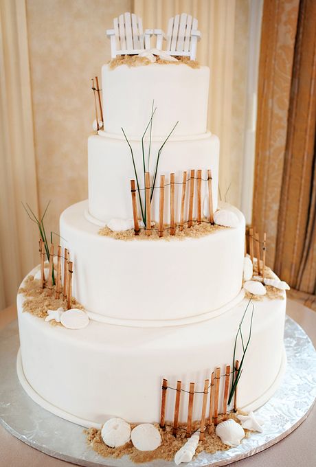 Mariage - Beach Themed Wedding Cakes