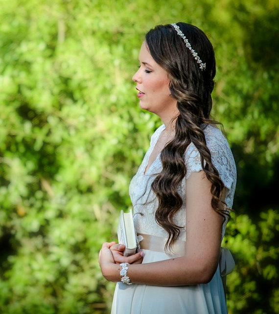 Hochzeit - WEDDING PEARL CROWN, wedding pearl headband, pearl bridal headband, bridal pearl tiara, bridal pearl hairband, wedding hair tiara, Naama