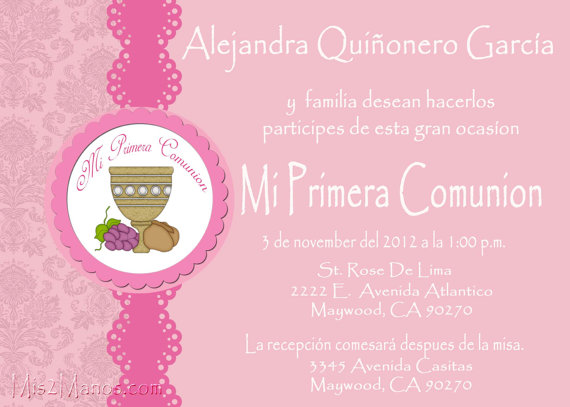 Wedding - Tarjetas de Bautizo y Comunion, Invitaciones de Bautismo Recuardos Personalizados  que Imprimes en Casa