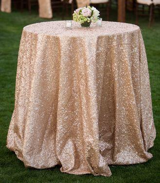 Mariage - Blush Pink Sequin Table Cloth Champagne Sequin Table Cloth Wholesale Sequin Table Cloths Sequin Linens Pink Sequin Gold Sequin Silver Sequin