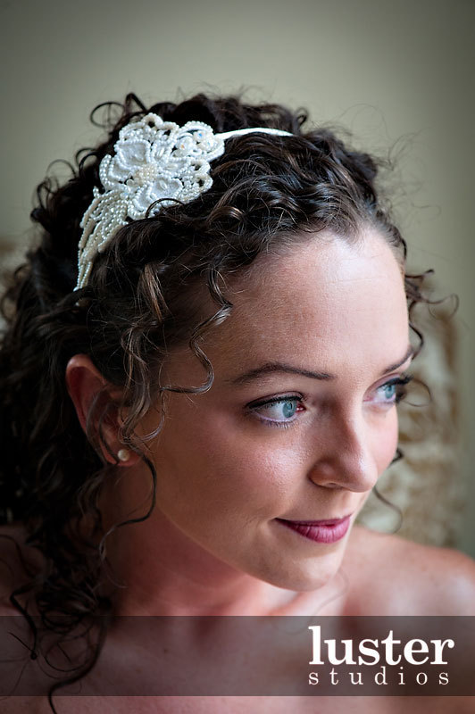 Wedding - BRIDAL LACE HEADBAND, Bridal Pearl Crown headband Embroidered Lace Vintage Style Headpiece Dangling Pearls,Wedding pearl Hairband, Jennifer