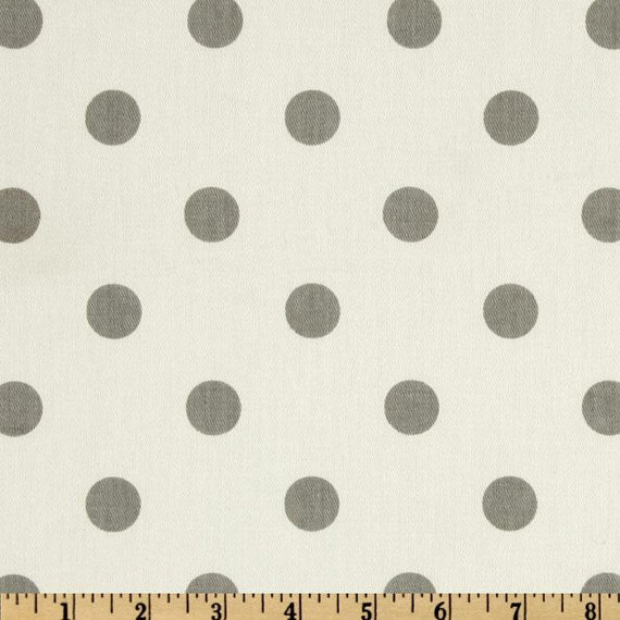 Wedding - TABLE RUNNER Polka Dot  Gray on white Wedding Bridal Home Decor Chic  Grey Dots Other colors available