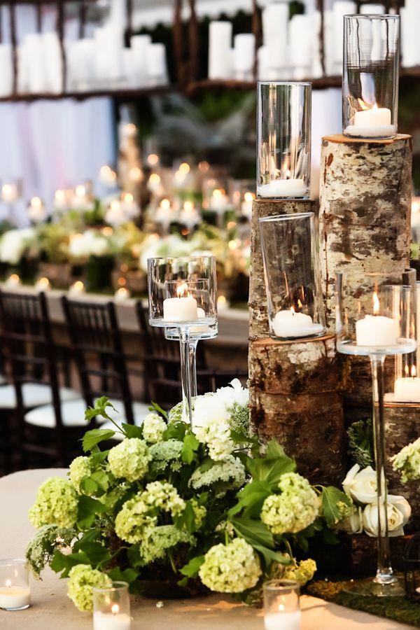 Wedding - Wedding Ideas: Charming Candles That Make For Romantic Centerpieces
