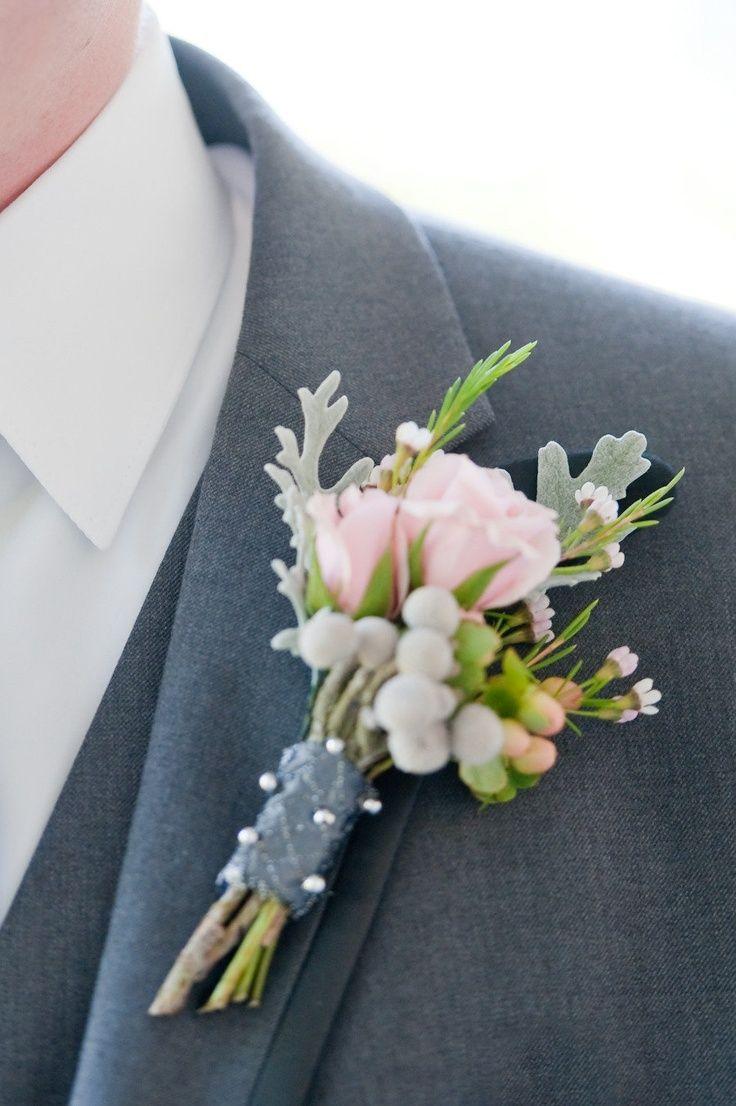 زفاف - Groom Pink Wedding Pin.