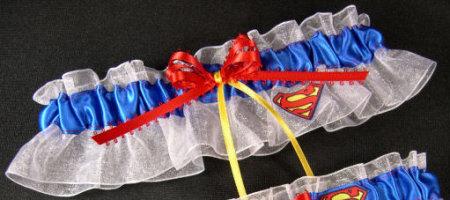 Hochzeit - Superman Bridal Garter