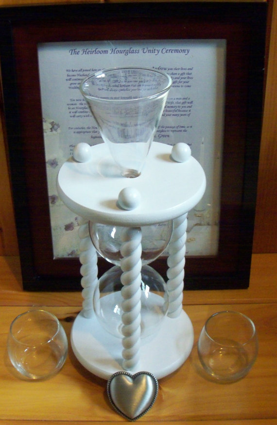 Wedding - Heirloom Hourglass Standard Wedding Unity Sand Ceremony Package Items - Hourglass Sold Separately